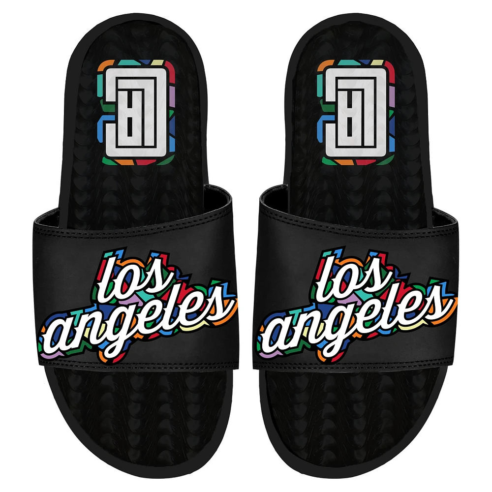 ISlide Black LA Clippers 2022/23 City Edition Gel Slide Sandals