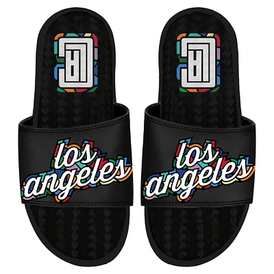 ISlide Black LA Clippers 2022/23 City Edition Gel Slide Sandals