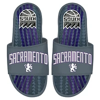 ISlide Gray Sacramento Kings 2022/23 City Edition Gel Slide Sandals