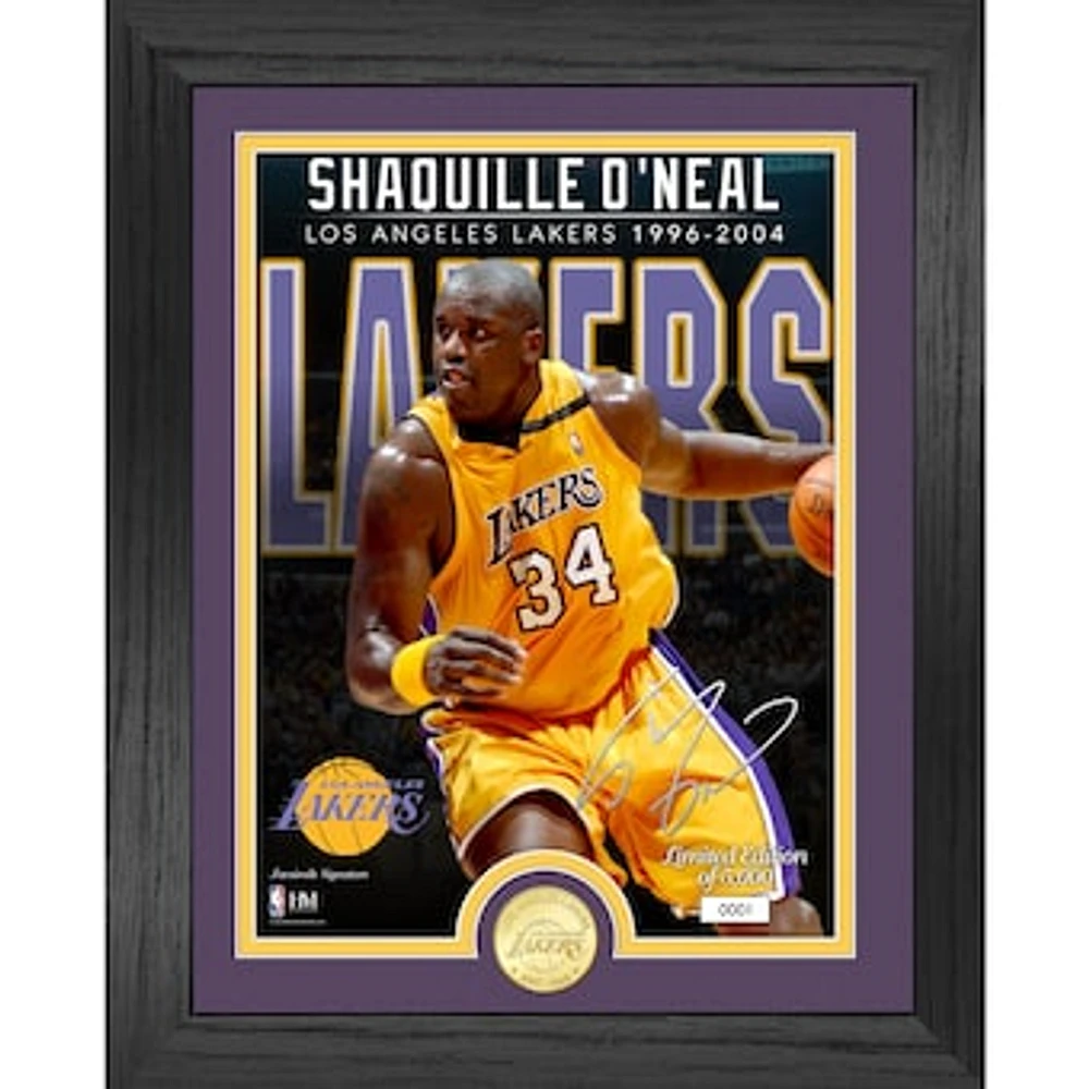 Highland Mint Shaquille O'Neal Los Angeles Lakers 13'' x 16'' Retired Player - Photo Mint