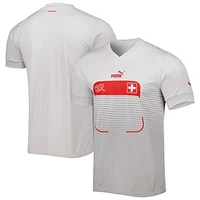 Men's Puma White Switzerland National Team 2022/23 Away Replica Jersey