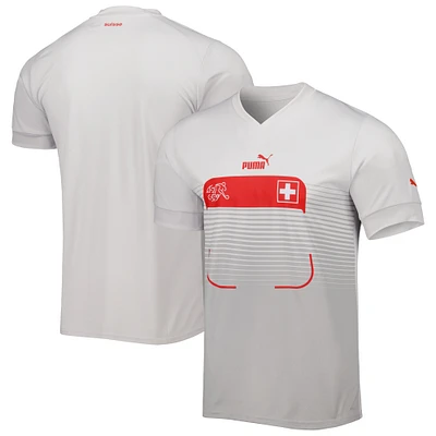 Men's Puma White Switzerland National Team 2022/23 Away Replica Jersey