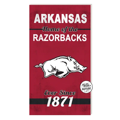 Arkansas Razorbacks 11'' x 20'' Home Of The Sign