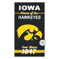 Iowa Hawkeyes 11'' x 20'' Home Of The Sign