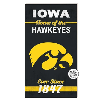 Iowa Hawkeyes 11'' x 20'' Home Of The Sign