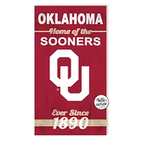 Oklahoma Sooners 11'' x 20'' Home Of The Sign