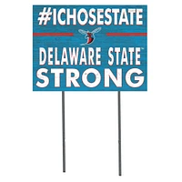 Delaware State Hornets 18'' x 24'' I Chose Lawn Sign