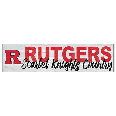 Rutgers Scarlet Knights 40'' x 10'' Logo Sign