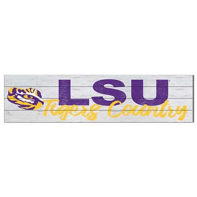 LSU Tigers 40'' x 10'' Logo Sign