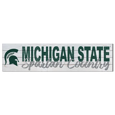 Michigan State Spartans 40'' x 10'' Logo Sign