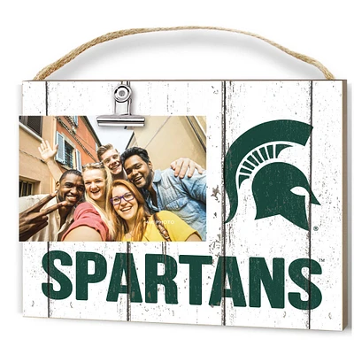 Michigan State Spartans 8'' x 10'' Weathered Clip It Frame