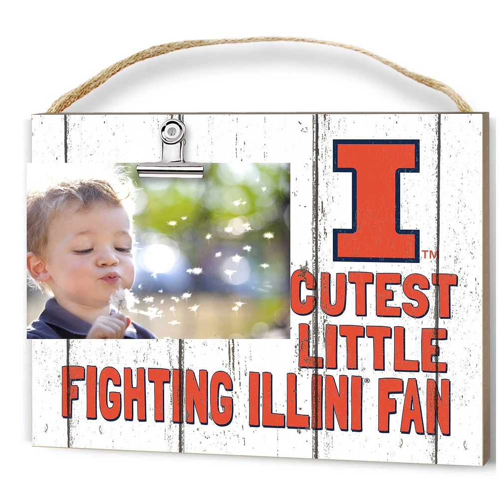 Illinois Fighting Illini 8'' x 10'' Cutest Little Weathered Logo Clip Photo Frame