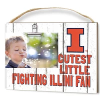 Illinois Fighting Illini 8'' x 10'' Cutest Little Weathered Logo Clip Photo Frame