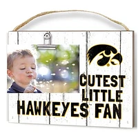 Iowa Hawkeyes 8'' x 10'' Cutest Little Weathered Logo Clip Photo Frame