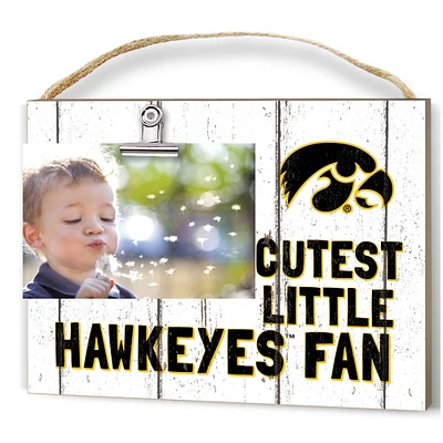 Iowa Hawkeyes 8'' x 10'' Cutest Little Weathered Logo Clip Photo Frame