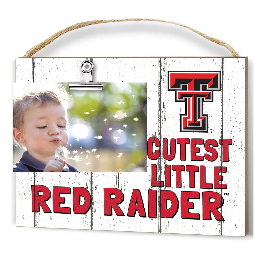 Texas Tech Red Raiders 8'' x 10'' Cutest Little Weathered Logo Clip Photo Frame