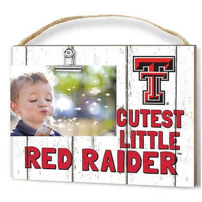 Texas Tech Red Raiders 8'' x 10'' Cutest Little Weathered Logo Clip Photo Frame