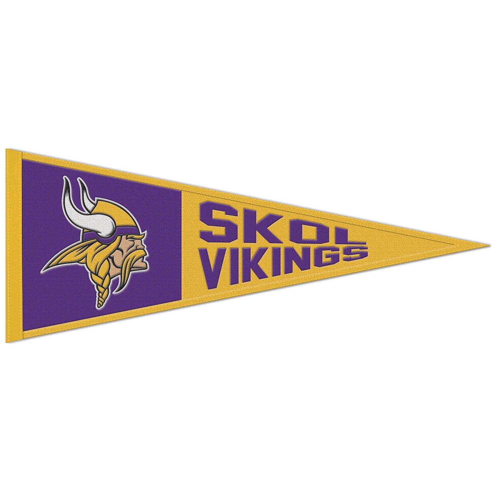 WinCraft Minnesota Vikings 13" x 32" Slogan Pennant