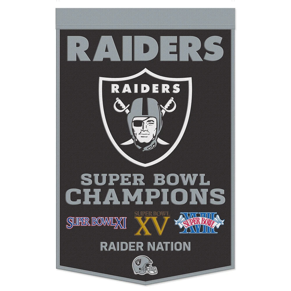 WinCraft Las Vegas Raiders 24" x 38" Championship Banner