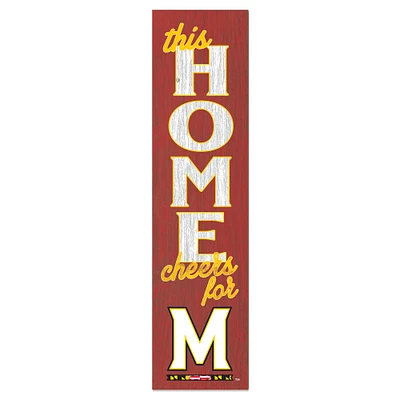 Maryland Terrapins 12'' x 48'' This Home Leaning Sign
