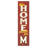 Maryland Terrapins 12'' x 48'' This Home Leaning Sign