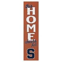 Syracuse Orange 12'' x 48'' This Home Leaning Sign