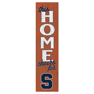 Syracuse Orange 12'' x 48'' This Home Leaning Sign