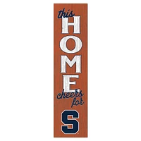 Syracuse Orange 12'' x 48'' This Home Leaning Sign