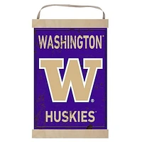 Washington Huskies Faux Rust Banner Sign