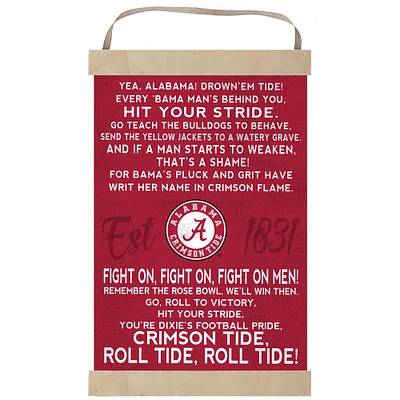 Alabama Crimson Tide Fight Song Banner Sign