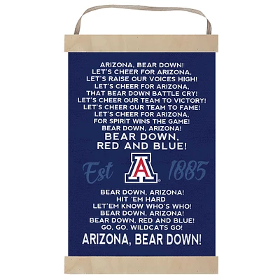 Arizona Wildcats Fight Song Banner Sign