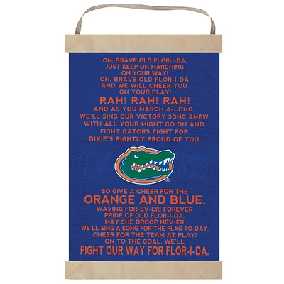 Florida Gators Fight Song Banner Sign