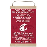 Washington State Cougars Fight Song Banner Sign