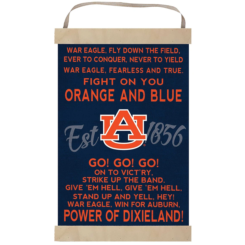Auburn Tigers Fight Song Banner Sign