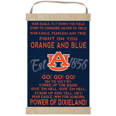 Auburn Tigers Fight Song Banner Sign