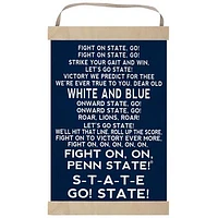 Penn State Nittany Lions Fight Song Banner Sign