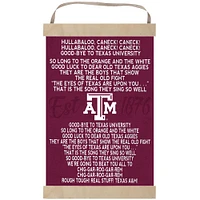Texas A&M Aggies Fight Song Banner Sign