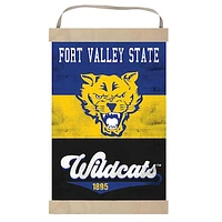 Fort Valley State Wildcats Retro Logo Banner Sign