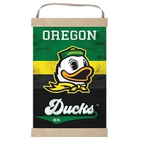 Oregon Ducks Retro Logo Banner Sign