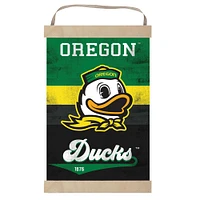 Oregon Ducks Retro Logo Banner Sign