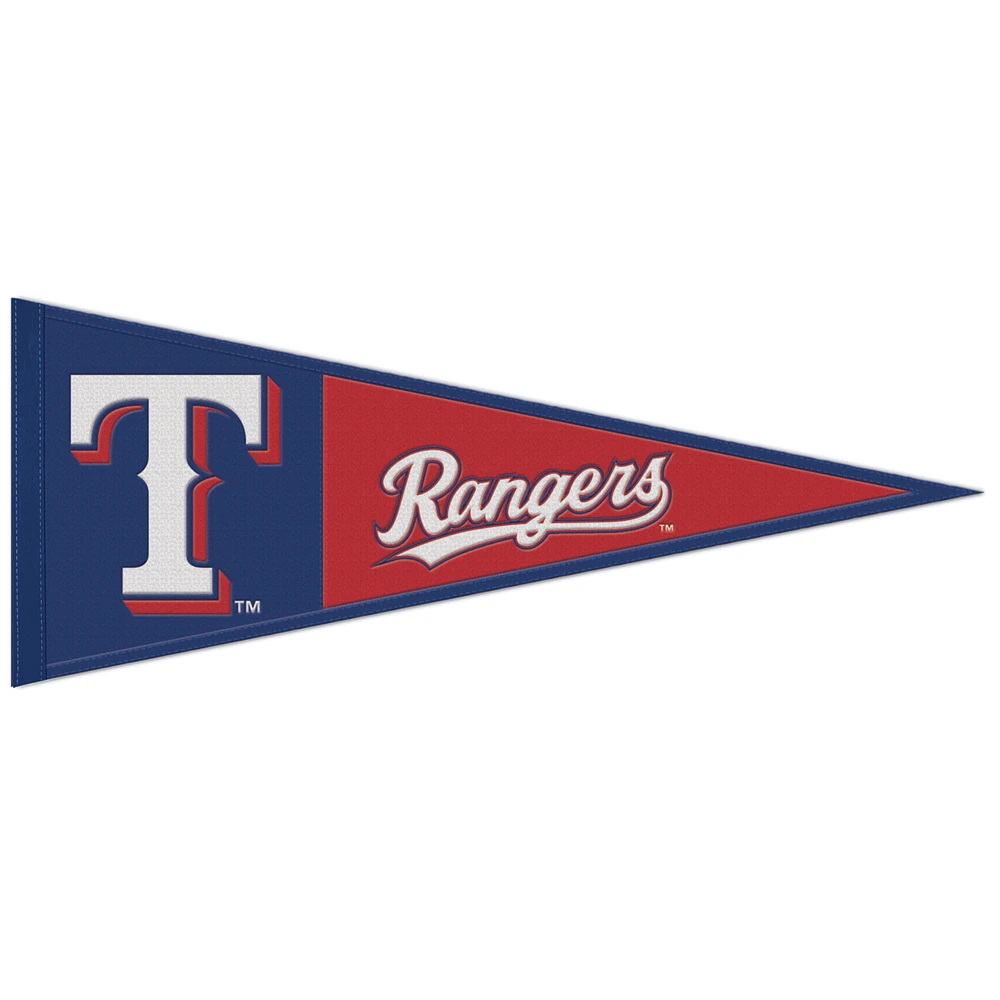 WinCraft Texas Rangers 13" x 32" Wool Primary Logo Pennant