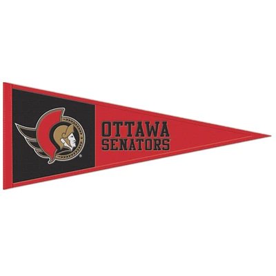 WinCraft Ottawa Senators 13" x 32" Wool Primary Logo Pennant