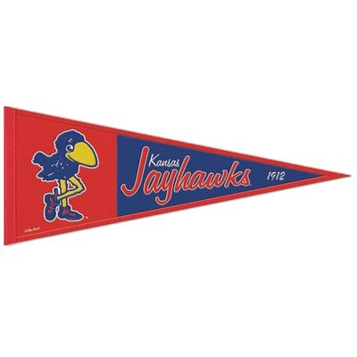 WinCraft Kansas Jayhawks 13" x 32" Vault Pennant