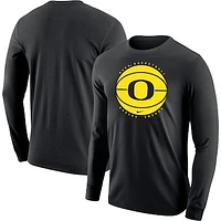 Men's Nike Black Oregon Ducks Basketball Long Sleeve T-Shirt