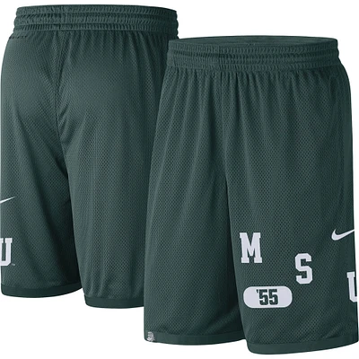 Men's Nike Green Michigan State Spartans Wordmark Performance Shorts