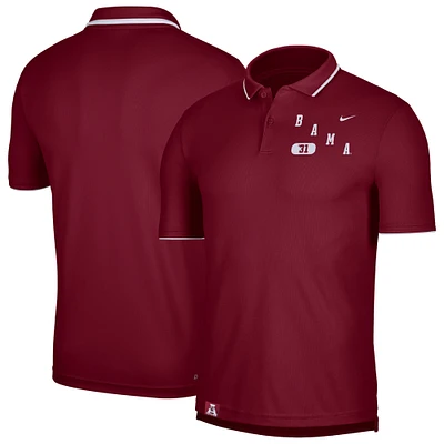 Men's Nike Crimson Alabama Tide Wordmark Performance Polo