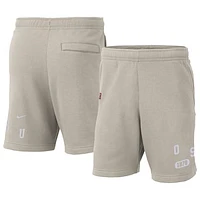 Men's Nike Cream Ohio State Buckeyes Fleece Shorts