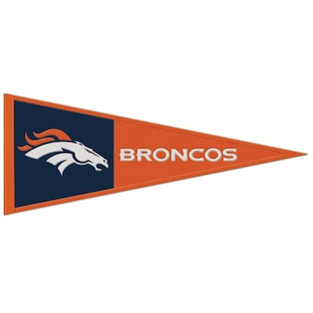 WinCraft Denver Broncos 13'' x 32'' Primary - Pennant