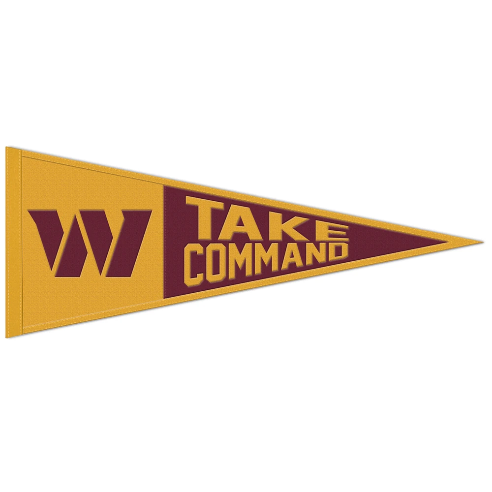 WinCraft Washington Commanders 13'' x 32'' Slogan - Pennant