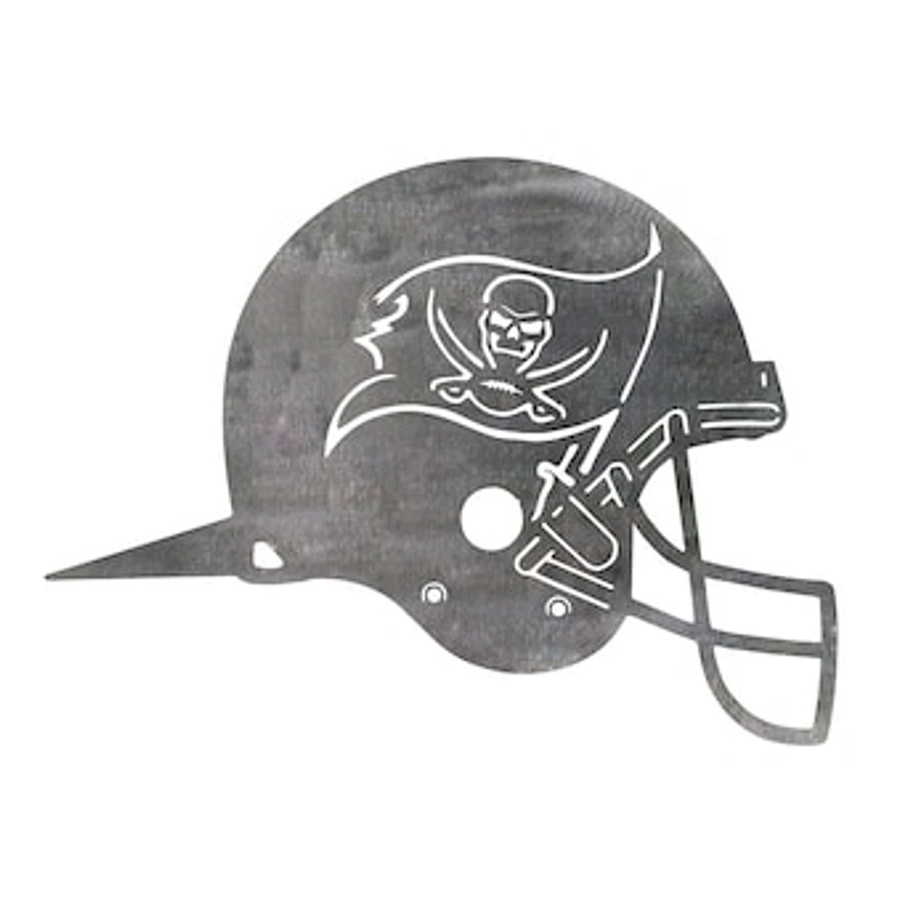 Tampa Bay Buccaneers Metal Garden Art Helmet Spike